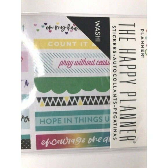The Happy Planner Washi Stickers 380 Pieces- NEW Sealed! - Picture 4 of 5
